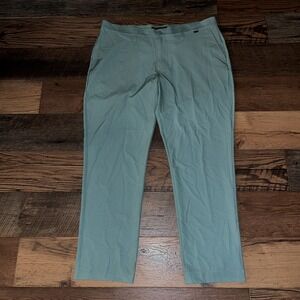 Travis Mathew Men's‎ Gyoza Pant Stretch Golf Size 38 Balsam Green Stripe NWOT